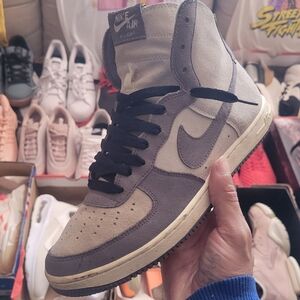 W Nike Af1 high "light grey"
